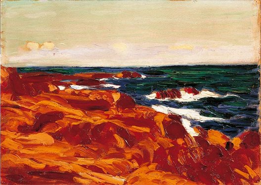 Roderic O'Conor: Red Rocks Near Pont-Aven, 

1898; part of the AIB Art Collection to the State 2012 | AIB Art Collection | Tuesday 6 March  – Saturday 14 April 2012 | Crawford Art Gallery