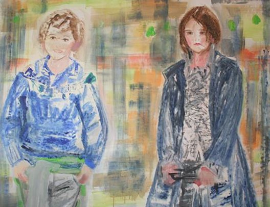 Gemma Browne: Forever Girls and Boys #1, acrylic on canvas, 133 x 150cm, 2011 / 2012 | Gemma Browne: Forever Girls and Boys | Thursday 5 July  – Saturday 28 July 2012 | Kevin Kavanagh