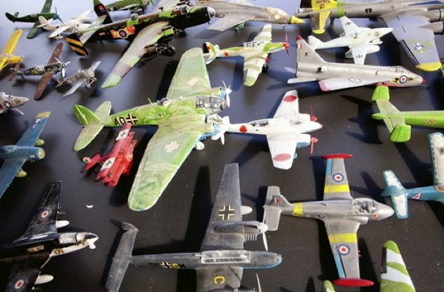 Abigail O’Brien: Airfix Days, acrylic-mounted lambdachrome print, 66 × 100 cm | Abigail O’Brien, RHA: Airfix Days | Friday 19 October  – Saturday 10 November 2012 | Peppercanister Gallery