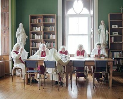 Jackie Nickerson: Green Room, 2005, Media wise - lightjet print on Fuji Crystal archive paper, 139.7 x 109.2 cm, Collection Irish Museum of Modern Art, Purchase, 2006 | Fabric of Identity: Works from the IMMA Collection | Saturday 17 November  – Friday 14 December 2012 | Roscommon Arts Centre