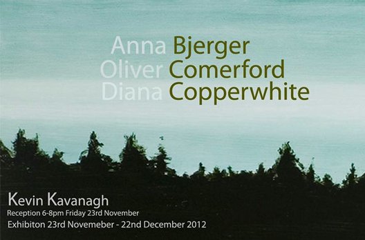 Anna Bjerger, Oliver Comerford, Diana Copperwhite | Saturday 24 November  – Saturday 22 December 2012 | Kevin Kavanagh