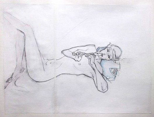 Marie-Clare Boothman: Melody, watercolour pencil on paper, 66 x 48 cm, 2012 | In Exchange | Friday 12 April  – Saturday 8 June 2013 | Bourn Vincent Gallery