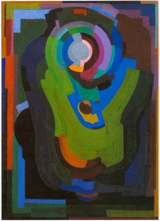 Evie Hone: Cubist Composition, c.1931, oil on canvas, private collection | Analysing Cubism | Friday 21 June  – Saturday 31 August 2013 | Crawford Art Gallery