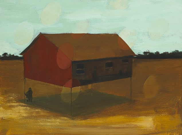 Louise Neiland: Under a Stone Building, 2013, oil on canvas | Louise Neiland: Landfall | Friday 14 June  – Saturday 13 July 2013 | Taylor Galleries