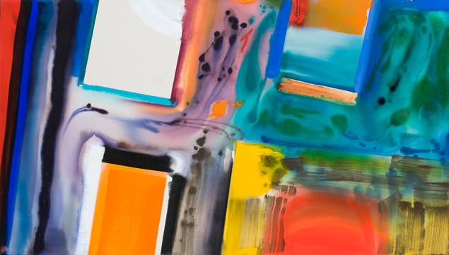 Patrick Jones: Lighten Up, acrylic on canvas, 2010, 108 x 185 cm | Patrick Jones: Survey | Thursday 6 June  – Saturday 6 July 2013 | Hillsboro Fine Art