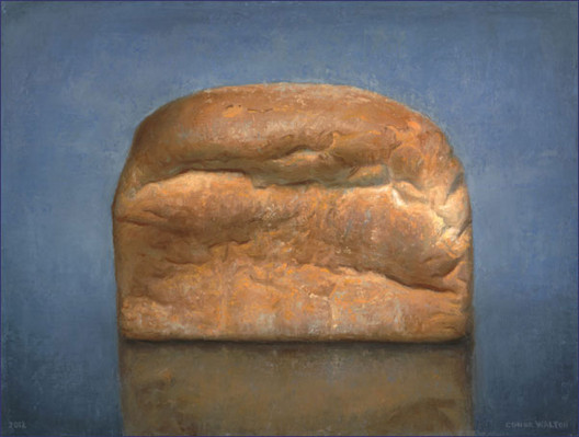Conor Walton: Bread, oil on linen,  30 x 40cm | Summer Show | Friday 5 July  – Friday 2 August 2013 | Peppercanister Gallery
