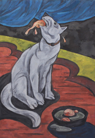 Eddie Mooney HRHA: The Pampered Pet

, oil on board, 50 x 40cm | Joseph O’Connor | Eddie Mooney HRHA | Thursday 5 September  – Saturday 28 September 2013 | Peppercanister Gallery