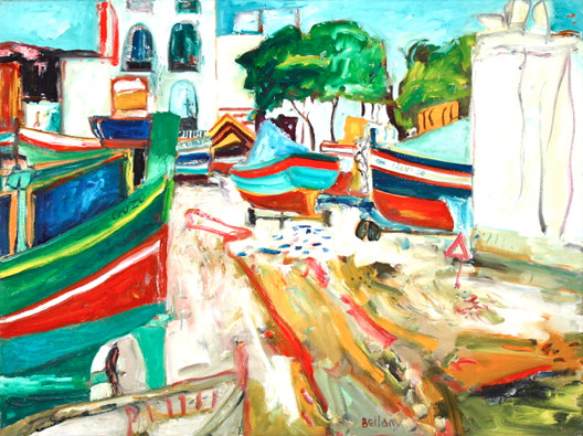 John Bellany OBE RA (1942 - 2013):  Calipso, oil on canvas, 48 x 63 cm | Christmas 2013 | Friday 6 December  – Tuesday 24 December 2013 | Peppercanister Gallery