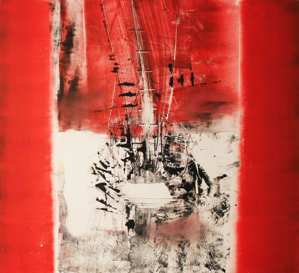 Morgan Doyle: Storm, 79 x 91 cm | Hot off the Press | Saturday 11 January  – Friday 14 February 2014 | Gormley's Fine Art, Belfast