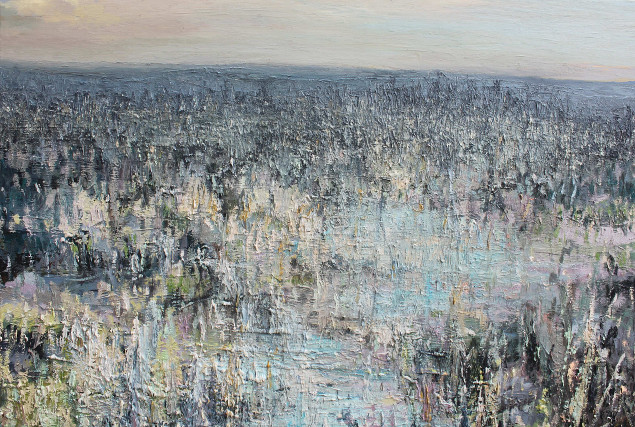 Mark Ewart: Arcane, oil on canvas, 60cmx90cm | Art Group 7: Traces | Wednesday 15 January  – Saturday 8 February 2014 | CIT Wandesford Quay Gallery