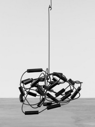 Eva Rothschild: Black Atom, 2013, steel, concrete, paint, 98 x 61 x 68cm. © Eva Rothschild. Courtesy Galerie Eva Presenhuber, Zurich.

 | Eva Rothschild | Friday 23 May  – Sunday 21 September 2014 | 