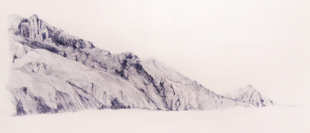 Wendy Judge: Mars Place, Coloured pencil on paper, 96 x70cm | 35th Éigse Carlow Open Submission 2014 | Saturday 7 June  – Sunday 31 August 2014 | VISUAL Centre for Contemporary Art