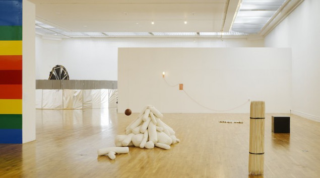 Installation shot of FUTURES 11 showing work by Alan Butler, Barbara Knezevic and James Merrigan, Photograph Ros Kavanagh. | FUTURES 14 | Friday 14 November  – Friday 19 December 2014 | Royal Hibernian Academy