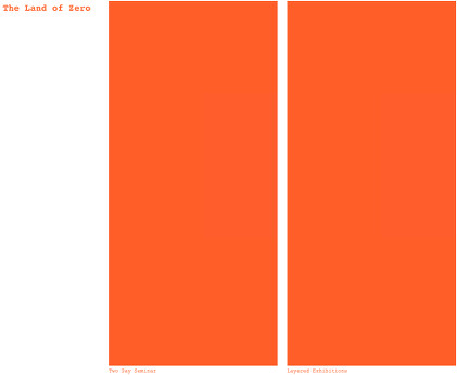 The Land of Zero | Friday 21 November  – Saturday 22 November 2014 | Crawford Art Gallery