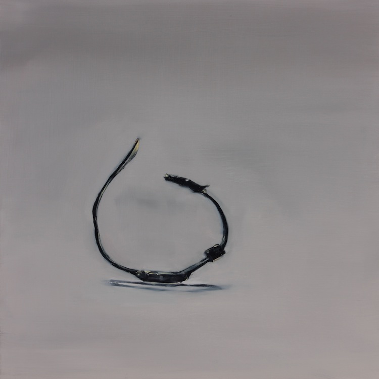 Mollie Douthit: Find that here, 2014, oil on panel, 40 x 40cm; image courtesy of the artist. | Mollie Douthit: Paintings | Friday 16 January  – Sunday 22 February 2015 | Royal Hibernian Academy