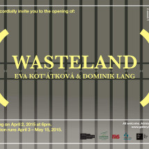 Eva Koťátková and Dominik Lang: Wasteland |  Limerick City Gallery 
Pery Square, Limerick | Friday 3 April to Friday 15 May 2015 | to 