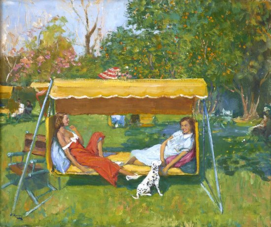 Sir John Lavery: Stars in Sunlight, 1936, oil on board, 50 x 60 cm | Celebrating 30 years | Friday 4 September  – Friday 30 October 2015 | Limerick City Gallery