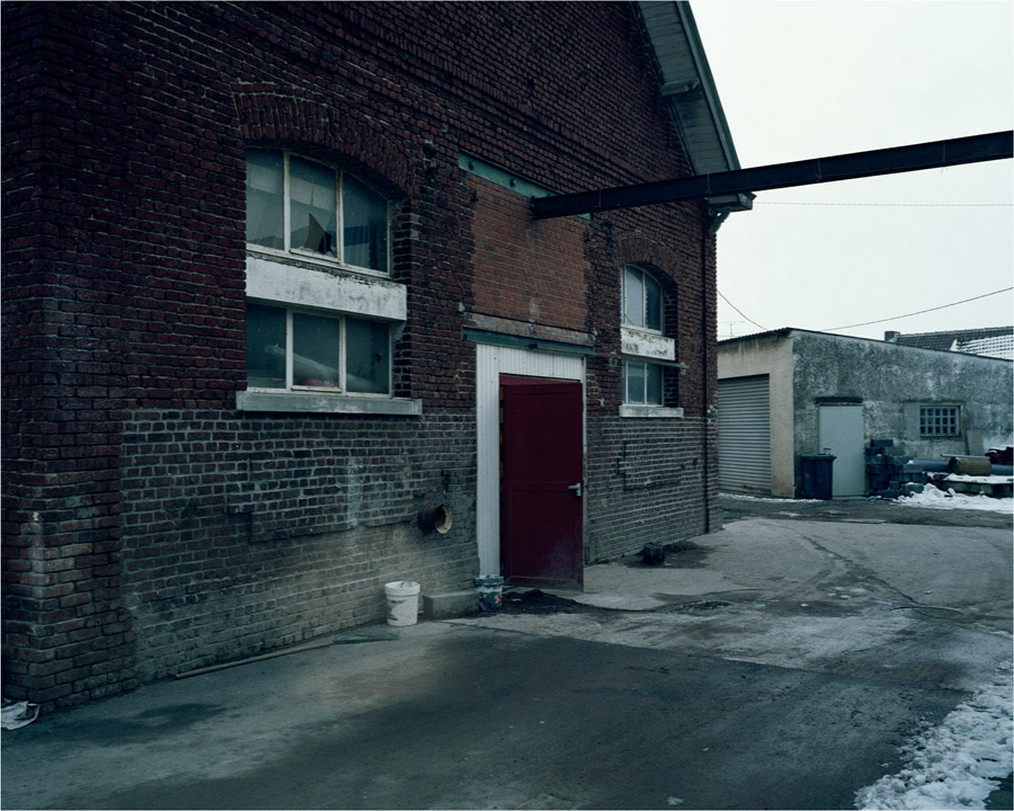 Chloe Dewe Mathews, 2013, C-prints, 120 x 150 cm, Private James Graham, 07:22 / 21.12.1915; Private John Docherty, 07:12 / 15.02.1916; Private John Jones, time unknown / 24.2.1916; Private Arthur Dale, time unknown / 3.3.1916; Private C. Lewis, time unknown / 1.3.1916; Private Anthony O’Neill, time unknown / 30.4.1916; Private John William Hasemore, 04:25 / 12.5.1916; Private J. Thomas, time unknown / 20.5.1916; Private William Henry Burrell, time unknown / 22.5.1916; Private Edward A. Card, time unknown / 22.9.1916; Private C. Welsh, time unknown / 6.3.1918, Abattoir, Mazingarbe, Nord – Pas-de-Calais, Abattoir, Mazingarbe, Nord – Pas-de-Calais © Chloe Dewe Mathews 2013 | Chloe Dewe Mathews: Shot at Dawn | Friday 9 October 2015  – Monday 28 March 2016 | IMMA