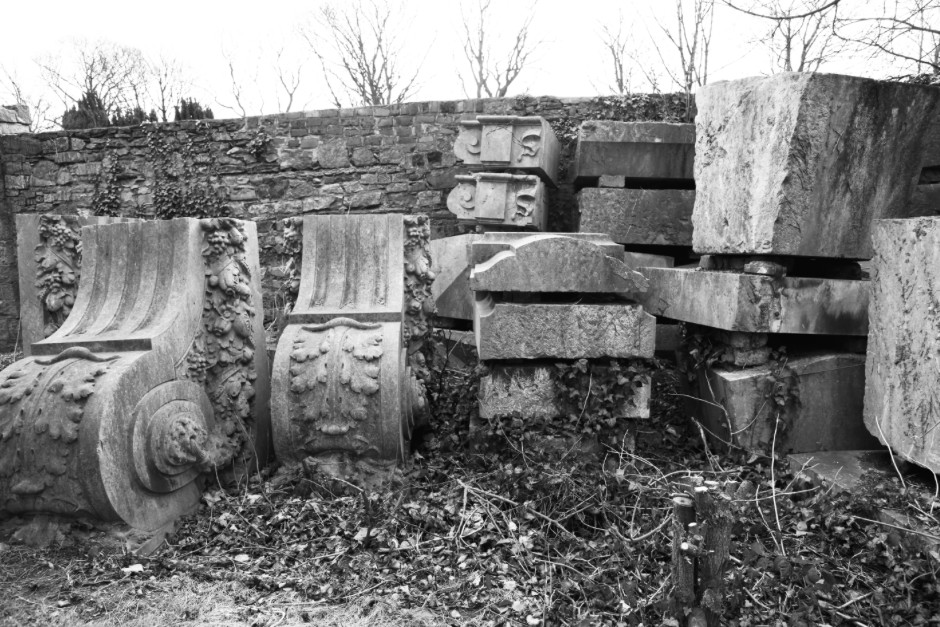 Plinths at Royal Hospital Kilmainham; Photo: Sínead Hogan. | Art | Memory | Place: Centenaries, What are they good for? | Saturday 24 October 2015 | IMMA