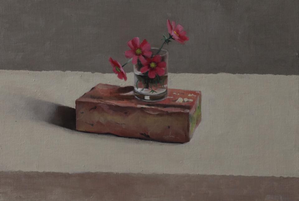 Conrad Frankel: Cosmos, oil on canvas, 30 x 44cm | Conrad Frankel: Mind Objects | Sunday 18 October  – Sunday 8 November 2015 | Olivier Cornet Gallery