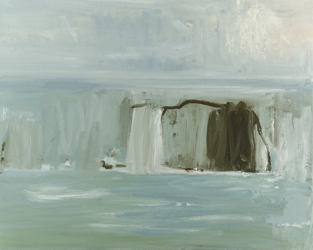 Pat Harris: For J.M.W., 2015, oil on linen, 80 x 100 cm | Pat Harris : Thin Places | Friday 20 November  – Saturday 12 December 2015 | Taylor Galleries