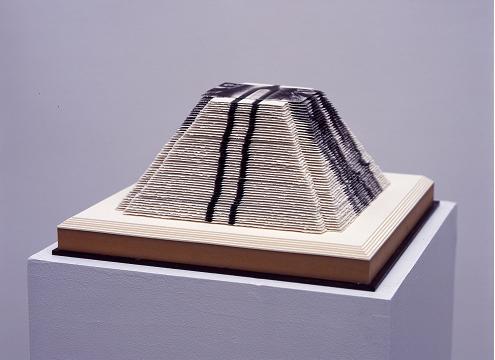 Andrew Folan, Imago, 1999, Stack of 90 etchings on 640 g paper, 23 x 35.8 x 35.8 cm, Collection Irish Museum of Modern Art, Donation, Gordon Lambert Trust, 1999 | IMMA Collection: Approaches to paper | Thursday 19 November 2015  – Monday 2 May 2016 | IMMA