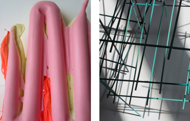 Left: Helen Hughes: You Can Be Sure, 2015; right: Felicity Clear: Something as Something, 2016 | Felicity Clear and Helen Hughes: Amongst Other Things | Saturday 30 January  – Wednesday 2 March 2016 | Municipal Gallery