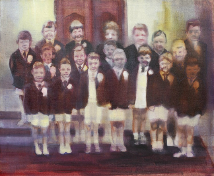 Helen O’Sullivan-Tyrrell: The Communicants III, oil on canvas, 50 x 60cm | Helen O’Sullivan-Tyrrell: Tribe | Friday 12 February  – Saturday 5 March 2016 | Solomon Fine Art