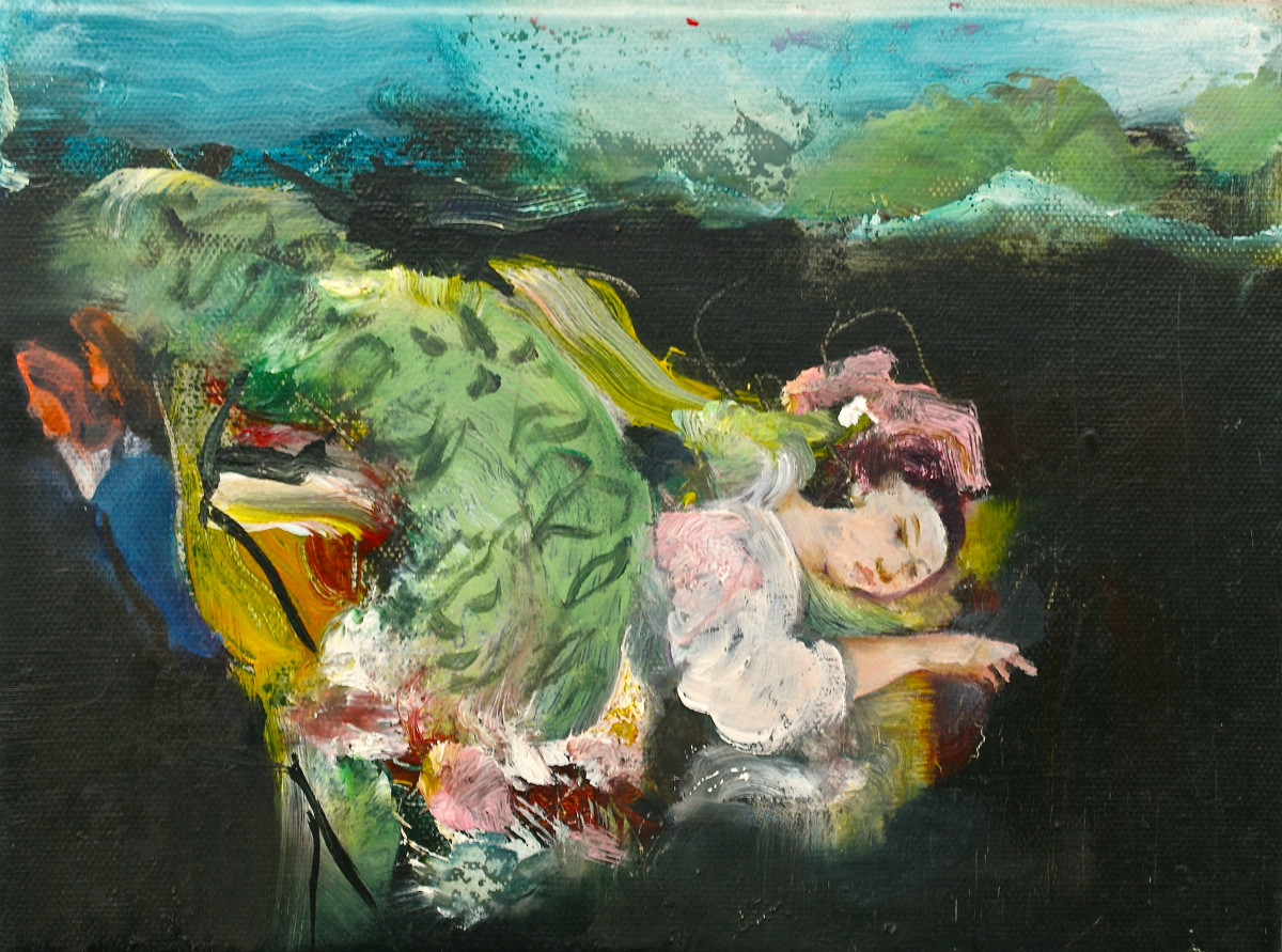 Jonathan Hunter: Resting Place, 2016, oil on canvas, 18 x 24 cm | Jonathan Hunter: Map of the Days | Friday 25 March  – Friday 22 April 2016 | Hillsboro Fine Art