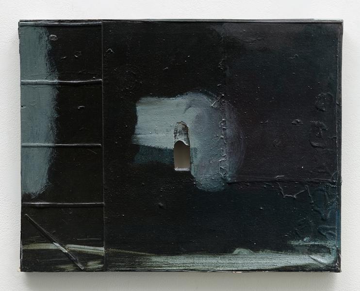 Merlin James: Untitled, 1997-99, acrylic and mixed media on canvas, 38.5 x 49 cm / 15.2 x 19.3 in | Merlin James: To the Present | Friday 13 May  – Saturday 25 June 2016 | Kerlin Gallery