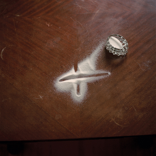 Mary Furlong: Salt from the series The Red Ribbon project, photograph, 35.5 x 35.5cm | Landscape Rising | Friday 1 July  – Saturday 23 July 2016 | Solomon Fine Art