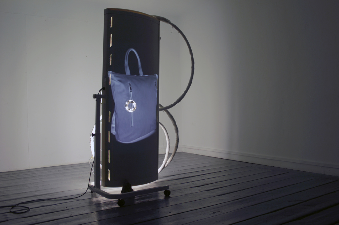 Sibyl Montague: Beyond Violet (2016), installation view, mixed media | Beyond Violet | Monday 27 June  – Saturday 13 August 2016 | Wexford Arts Centre