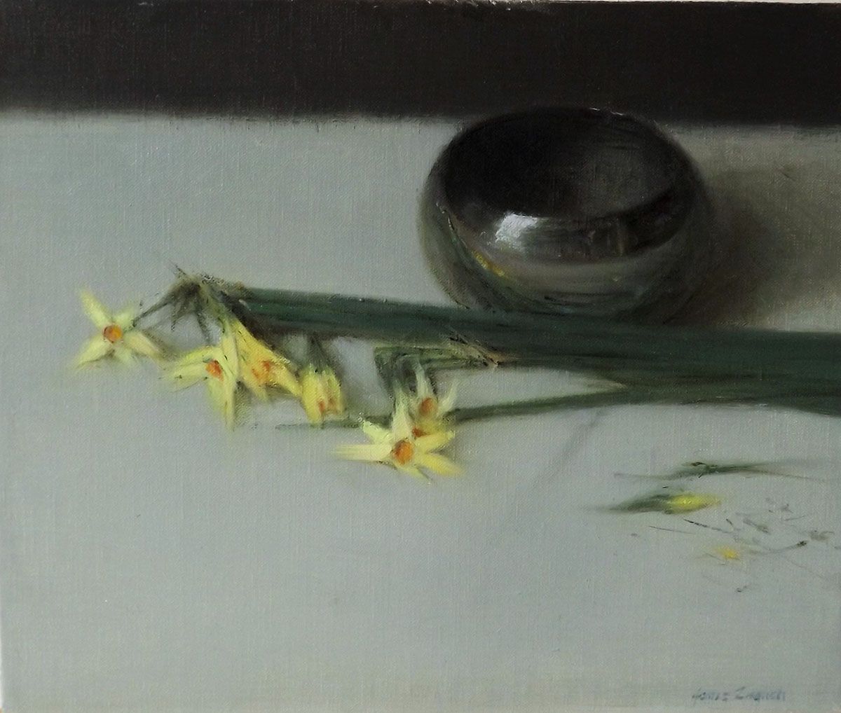 James English: Freshly Picked, 2016, 23 x 28cm, oil on canvas | Personal Choice II | Thursday 9 June  – Thursday 30 June 2016 | Gormleys Fine Art, Dublin