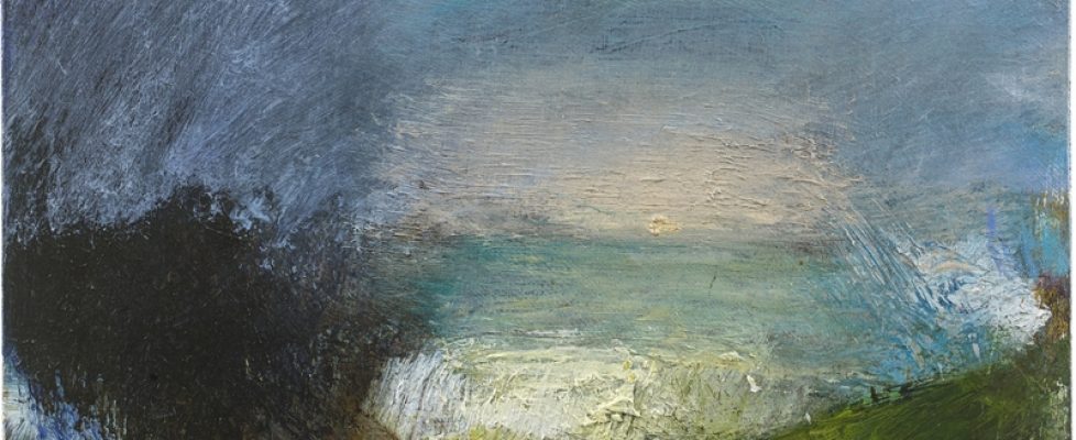 Melita Denaro, On home ground then, oil on board, 26 x 29 cm