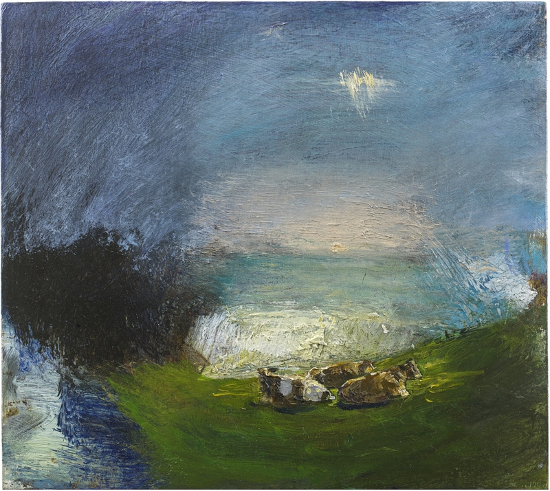 Melita Denaro: On home ground then, oil on board, 26 x 29 cm | Melita Denaro: On Home Ground Then | Friday 17 June  – Saturday 9 July 2016 | Taylor Galleries