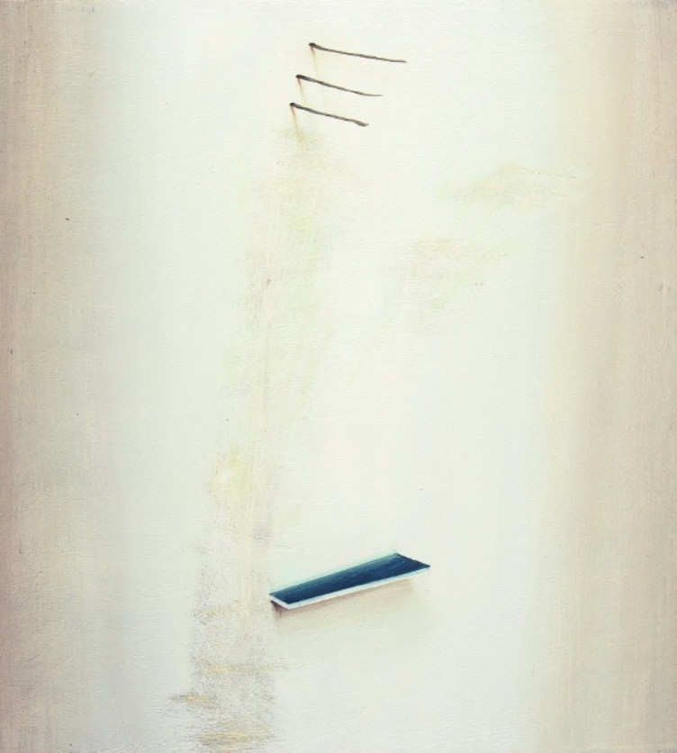 Joe Scullion, Fixed, oil on board, 30x27cm, 2016 | Ulrich Vogl, Joe Scullion and Tadhg McSweeney: Ozymandias | Thursday 4 August  – Saturday 27 August 2016 | Kevin Kavanagh