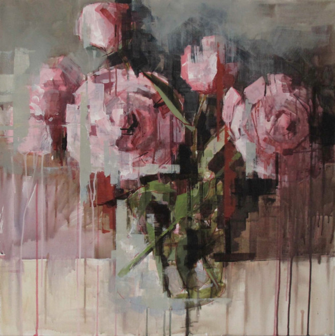 Bridget Flinn, Night Time Peonies, acrylic on canvas, 70 x 70 cm

  | Summer Exhibition | Friday 29 July  – Saturday 27 August 2016 | Solomon Fine Art