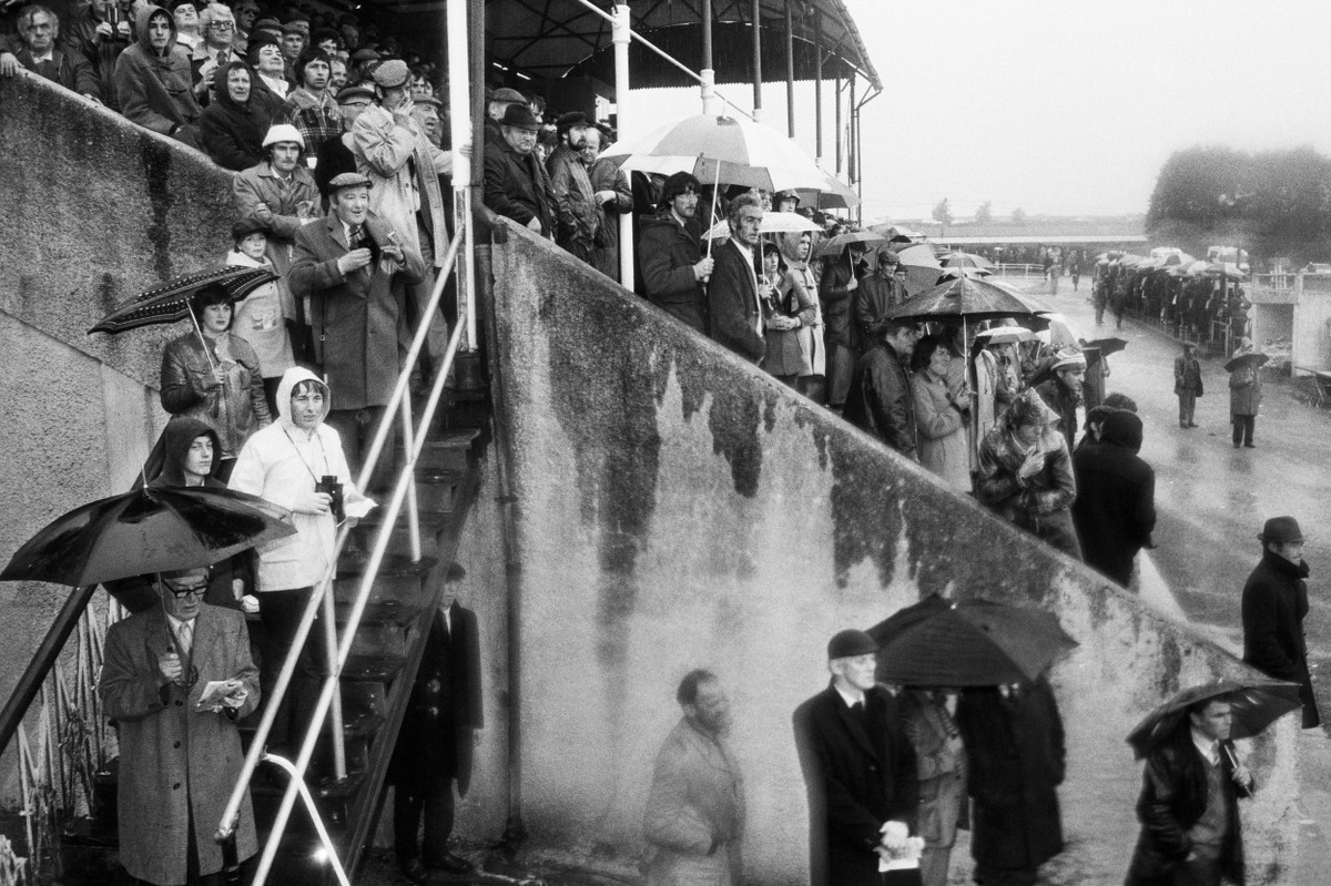 Martin Parr: Roscommon races. From 'Bad Weather'. May 1981. | Martin Parr: So near and so far: Roscommon in the 1980’s. | Friday 12 August  – Tuesday 11 October 2016 | Roscommon Arts Centre