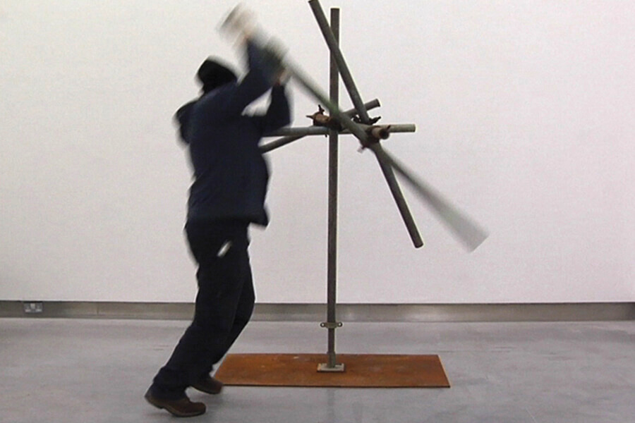 Scaff from Prelude (A Little Site Music) by Kevin Lindsay | Kevin Lindsay: Prelude (A Little Site Music) | Monday 5 September  – Saturday 22 October 2016 | Rua Red