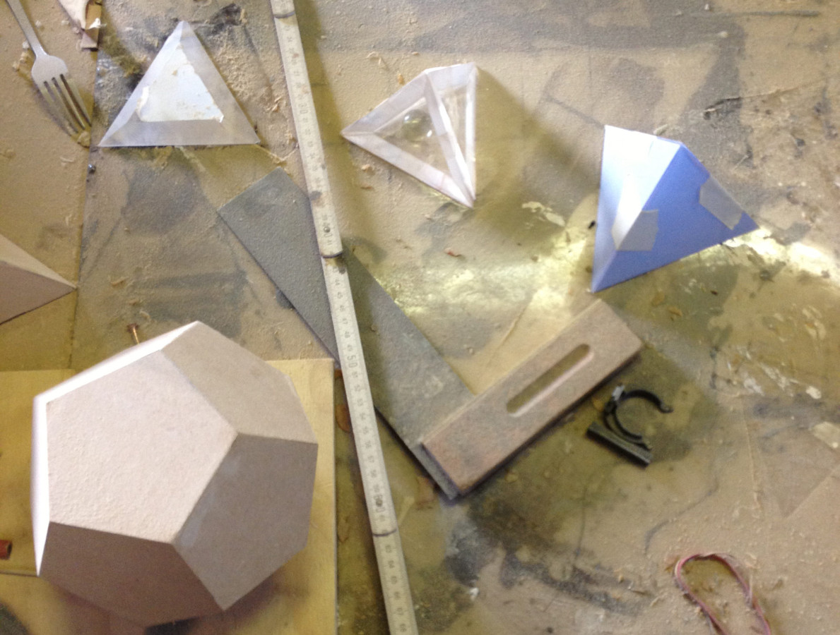 Preliminary models, Gerry Murphy's workshop, Brown&Bri - A Riveder le Stelle | Brown&Brí: A Riveder le Stelle [The Edge of Things #4] | Saturday 25 February 2017 | CCA