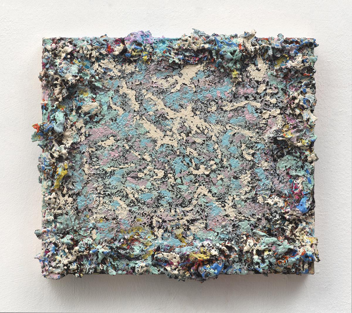 Phillip Allen: Theoplienge, 2016, oil on board, 26 x 30 cm / 10.2 x 11.8 in | Phillip Allen: Deepdrippings | Saturday 11 February  – Saturday 25 March 2017 | Kerlin Gallery