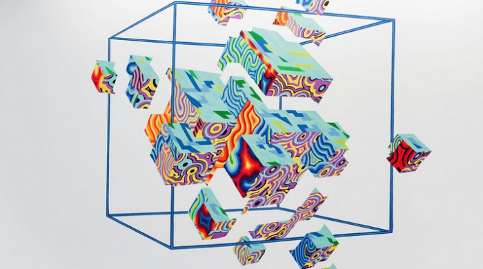 Richard Forrest, Construct, 2015, mural, 2743 x 2530cm, Facebook HQ; Photography Lucy McKenna, Image courtesy of the artist. | Futures, Series 3, Episode 1 | Friday 17 March  – Sunday 23 April 2017 | Royal Hibernian Academy