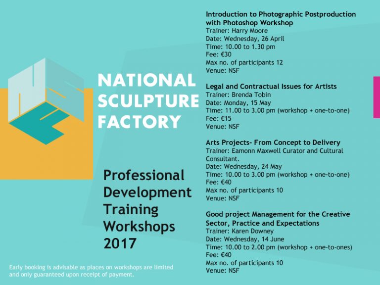 NSF Professional Development Training Workshops 2017 | April to June 2017  | National Sculpture Factory