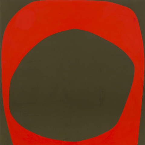 Patrick Scott, Small Rosc Symbol, 1967. Oil on panel 52.4 x 152.4 cm. IMMA Collection. Heritage Gift, P.J. Carroll & Co. Ltd. Art Collection, 2005. Image copyright the artist’s estate. | ROSC 50 – 1967 / 2017 | Friday 5 May  – Sunday 30 July 2017 | IMMA