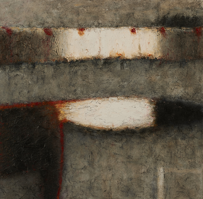 John Shinnors: Shy Fox, Sixty-Six Sheep, 2016-17, oil on panel, 28 x 29 cm | John Shinnors: New Paintings | Friday 2 June  – Saturday 24 June 2017 | Taylor Galleries