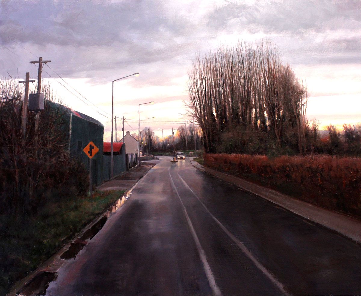 Eugene Conway: Evening Rain, 76 x 61cm | Eugene Conway: Exploring Rural Ireland II | Saturday 6 May  – Saturday 17 June 2017 | Gormleys Fine Art, Dublin