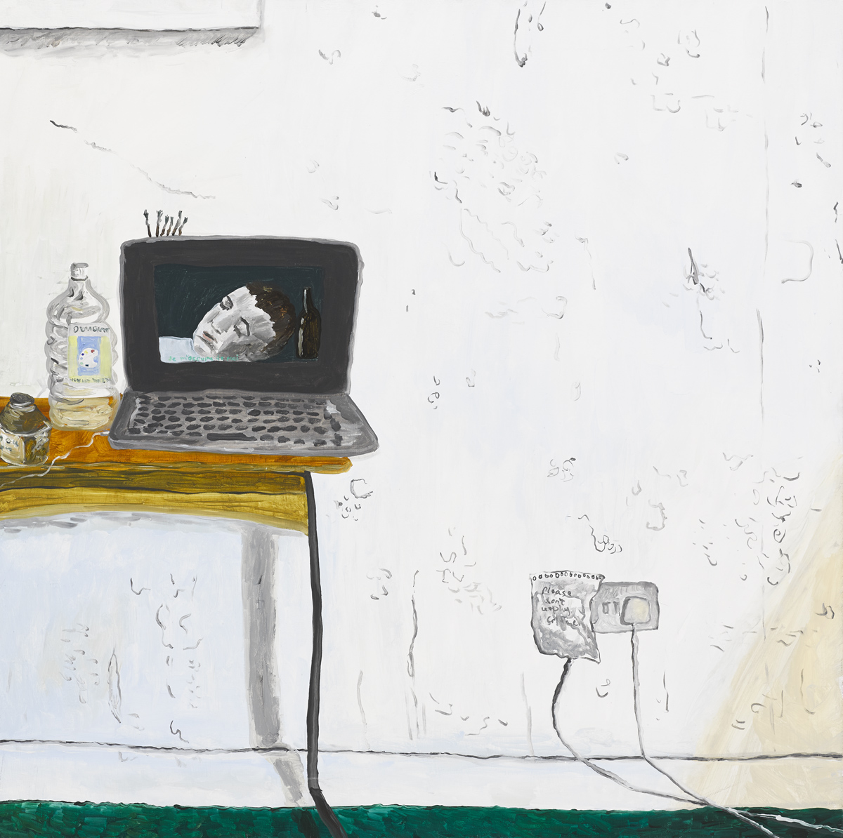 Kathy Tynan: Laughter in the Blood, oil on canvas, 70 x 70cm, 2017 | Kathy Tynan: Atonal Supersound | Thursday 6 July  – Saturday 5 August 2017 | Kevin Kavanagh