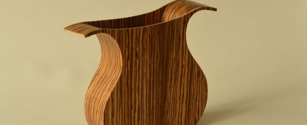 Upright Vessel in Zebrano DSC_1806