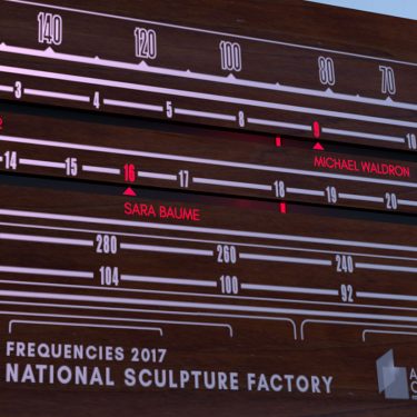 Frequencies Summer Lecture Series |  National Sculpture Factory 
Albert Road, Cork City | Wednesday 2 August to Wednesday 23 August 2017 | to 