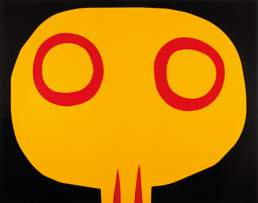 John Kelly: Skull, 2015, etching, edition 99, 59 x 75cm | John Kelly: The Moo Brew Etchings | Tuesday 25 July  – Sunday 13 August 2017 | 